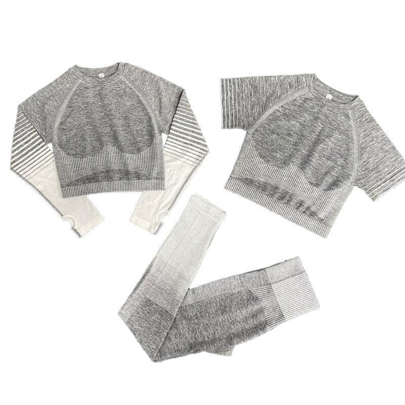 yoga suits women yoga set gym clothing Female Sport fitness suit Running Clothes yoga top yoga leggings women Seamless gym set