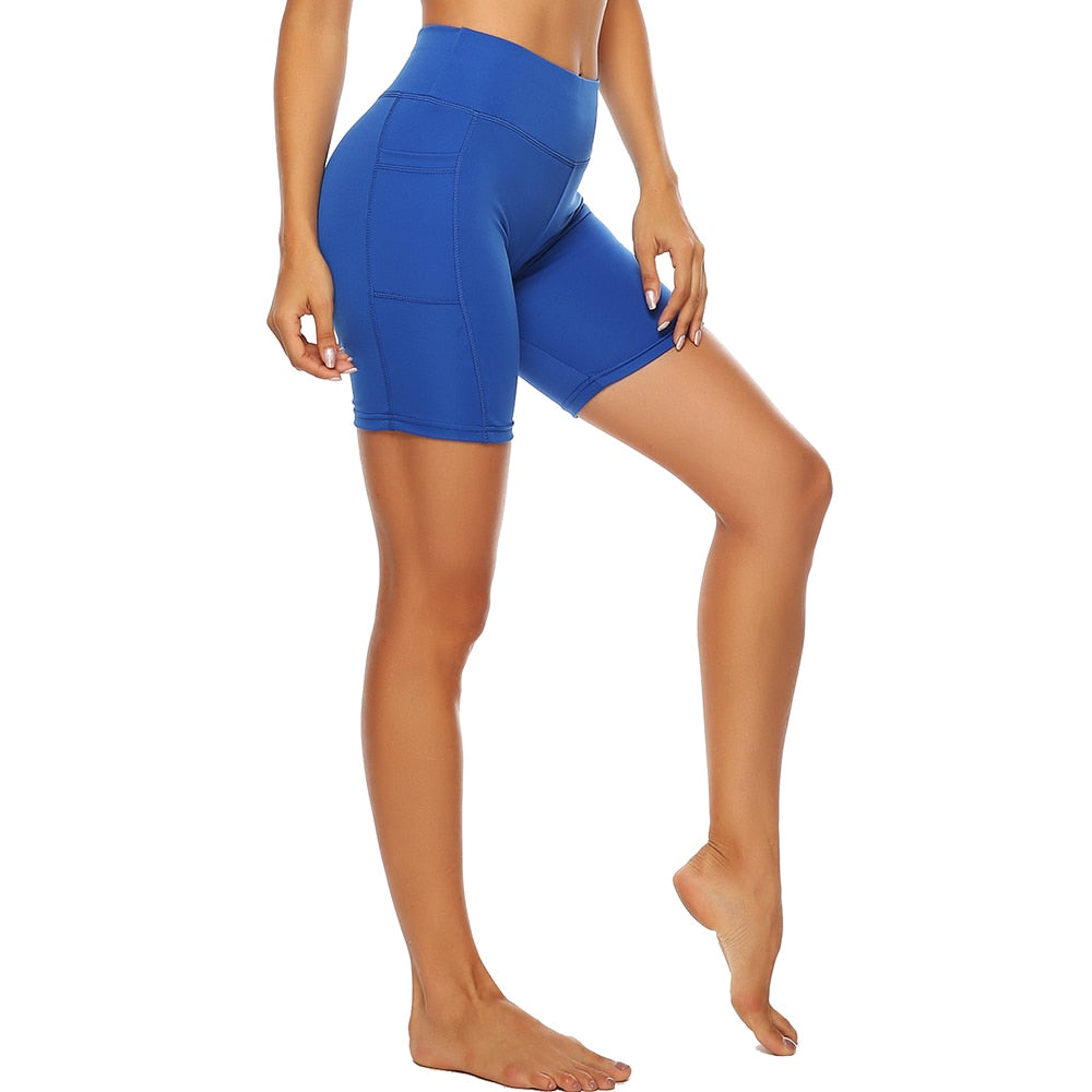 Women's Sports Pants 3/4 Gym Sport Woman Tights Casual Cropped Female Leggings For Fitness Women Yoga Pants with Side Pockets