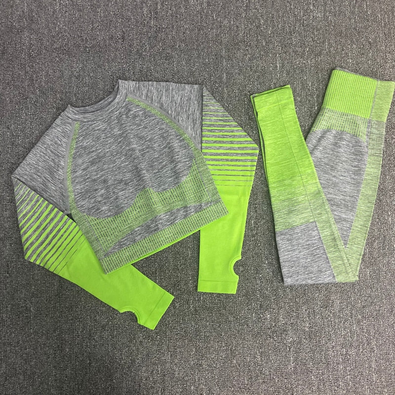 yoga suits women yoga set gym clothing Female Sport fitness suit Running Clothes yoga top yoga leggings women Seamless gym set
