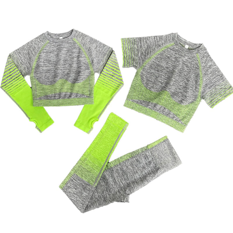 yoga suits women yoga set gym clothing Female Sport fitness suit Running Clothes yoga top yoga leggings women Seamless gym set