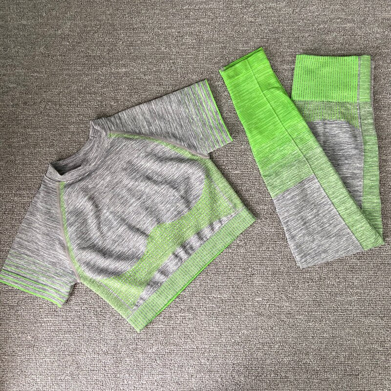 yoga suits women yoga set gym clothing Female Sport fitness suit Running Clothes yoga top yoga leggings women Seamless gym set