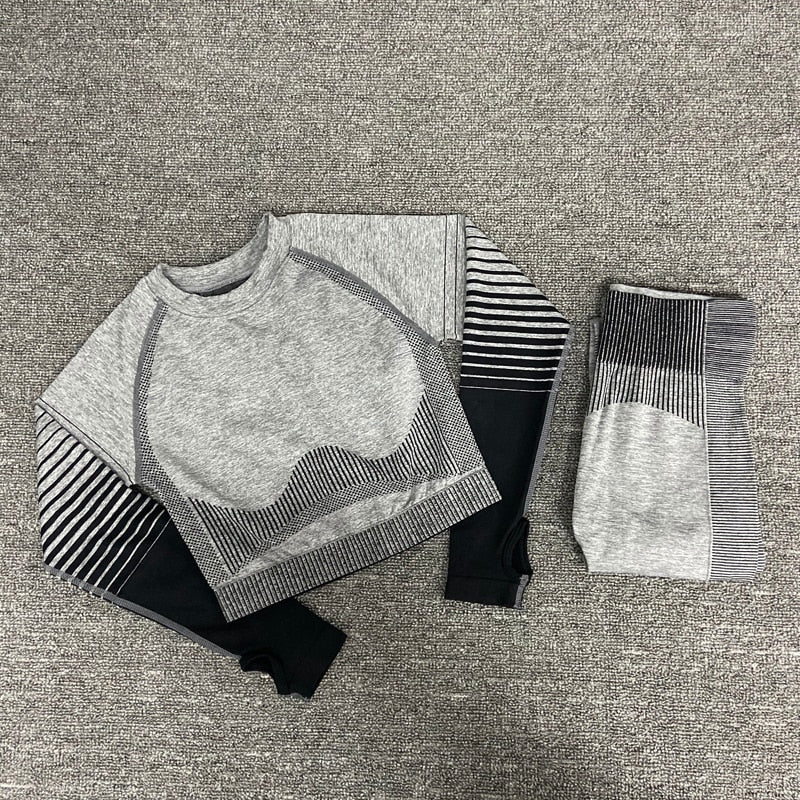 women yoga set gym clothing Female Sport fitness suit Running Clothes yoga top+ Leggings women Seamless gym yoga bra suits
