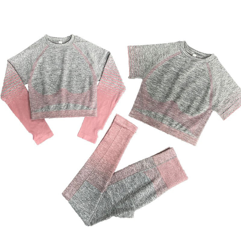 yoga suits women yoga set gym clothing Female Sport fitness suit Running Clothes yoga top yoga leggings women Seamless gym set