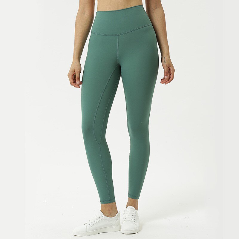 Fitness Women Yoga Pants Leggings High Waist Push Up Peach Buttocks Breathable Nude Feeling Buttock Yoga Ladies Pants