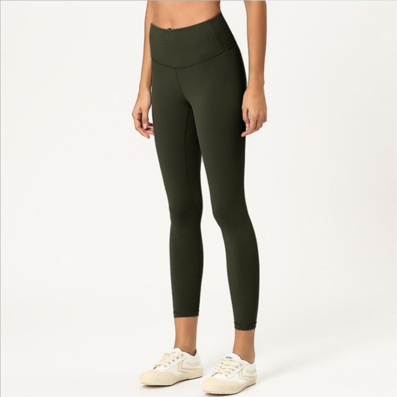 Fitness Women Yoga Pants Leggings High Waist Push Up Peach Buttocks Breathable Nude Feeling Buttock Yoga Ladies Pants