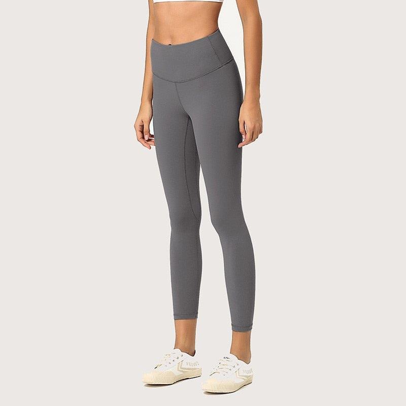 Fitness Women Yoga Pants Leggings High Waist Push Up Peach Buttocks Breathable Nude Feeling Buttock Yoga Ladies Pants