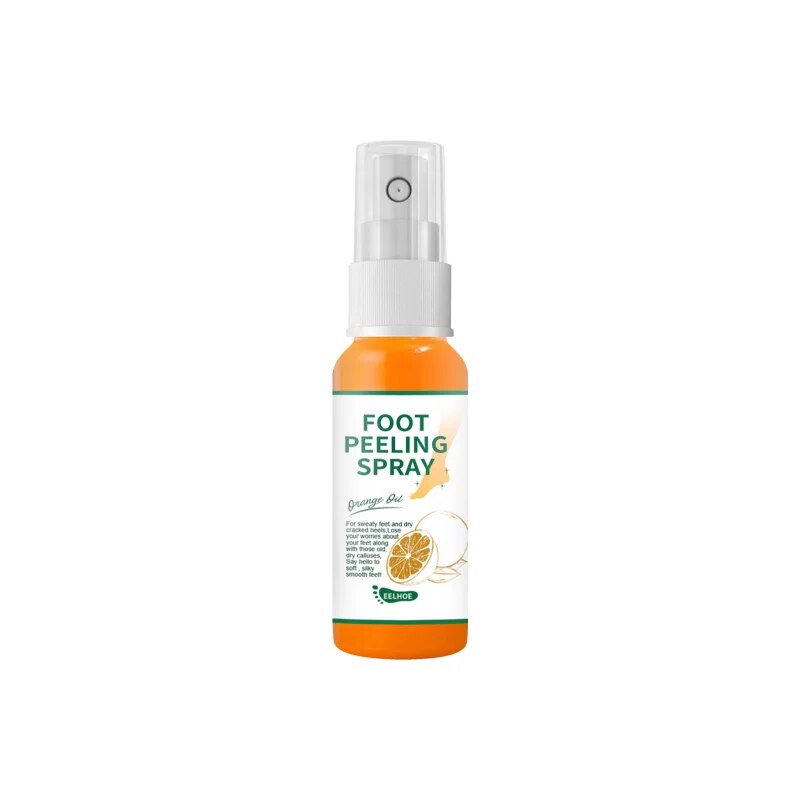 Foot Care Spray Citrus Heel Elbow Knee Exfoliating Anti-Drying Crack Peeling Removal Dead Skin Calluses Hand Feet Repair Liquid