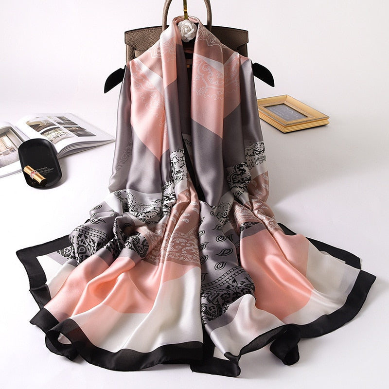 180*90cm Luxury Brand Women Scarf Summer