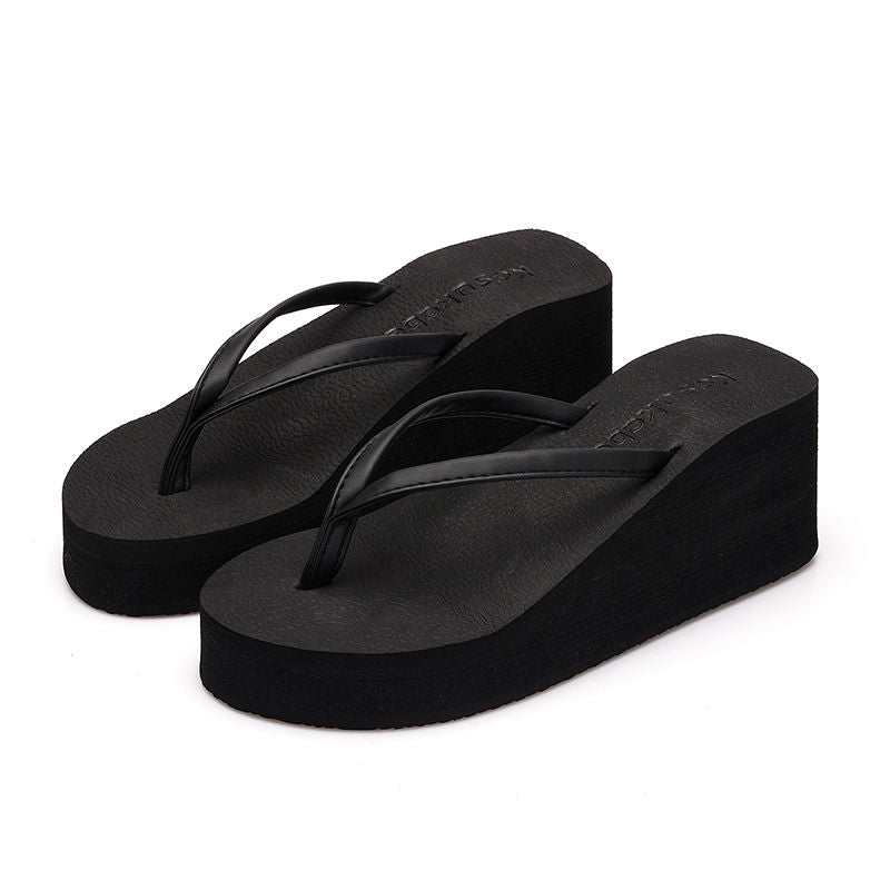 Flip Flops High-heeled Sandals Trends Beach