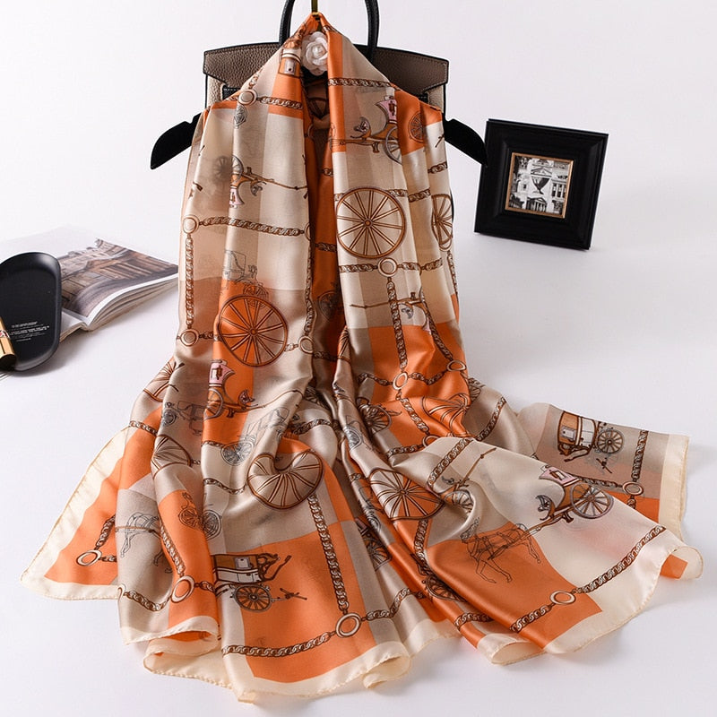 180*90cm Luxury Brand Women Scarf Summer