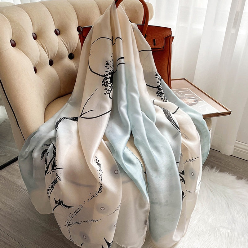 180*90cm Luxury Brand Women Scarf Summer