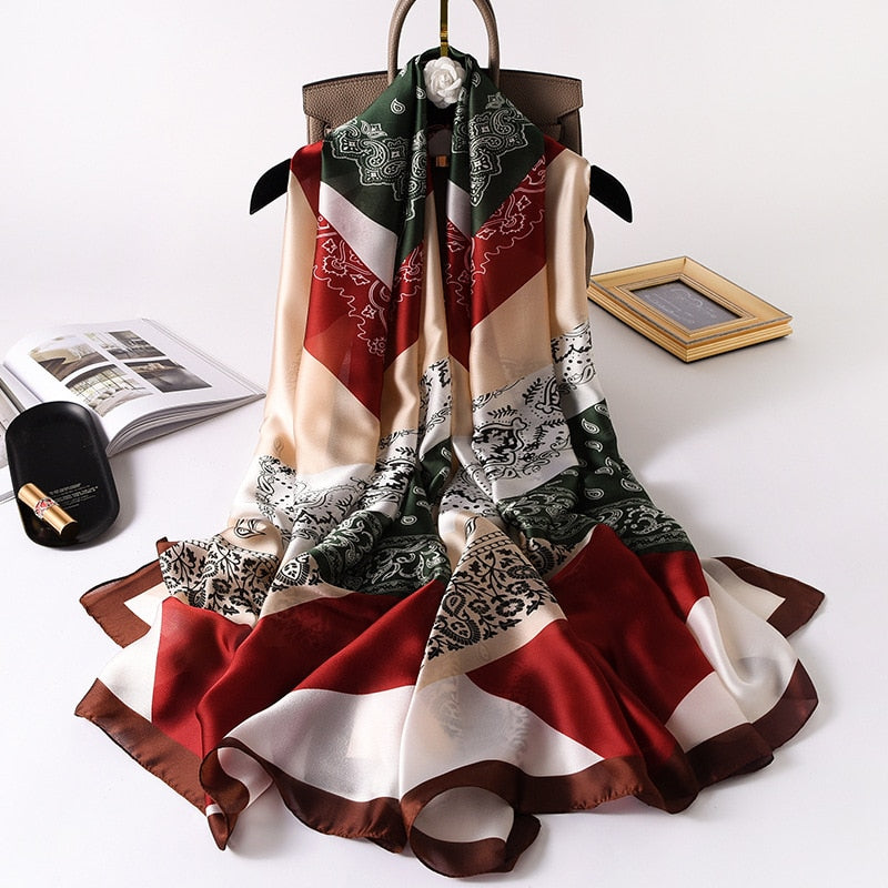 180*90cm Luxury Brand Women Scarf Summer