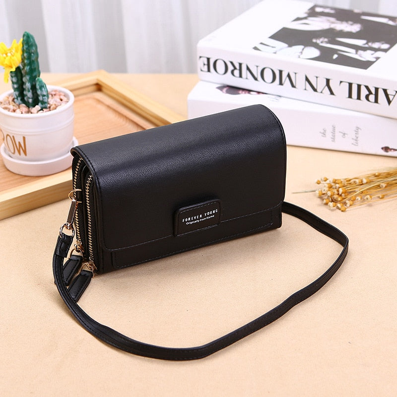 Trend Brand Female Wallet New Shoulder Bag Women Crossbady Bag Luxury Designer PU Leather Ladies Handbags Purse Mobile Phone Bag