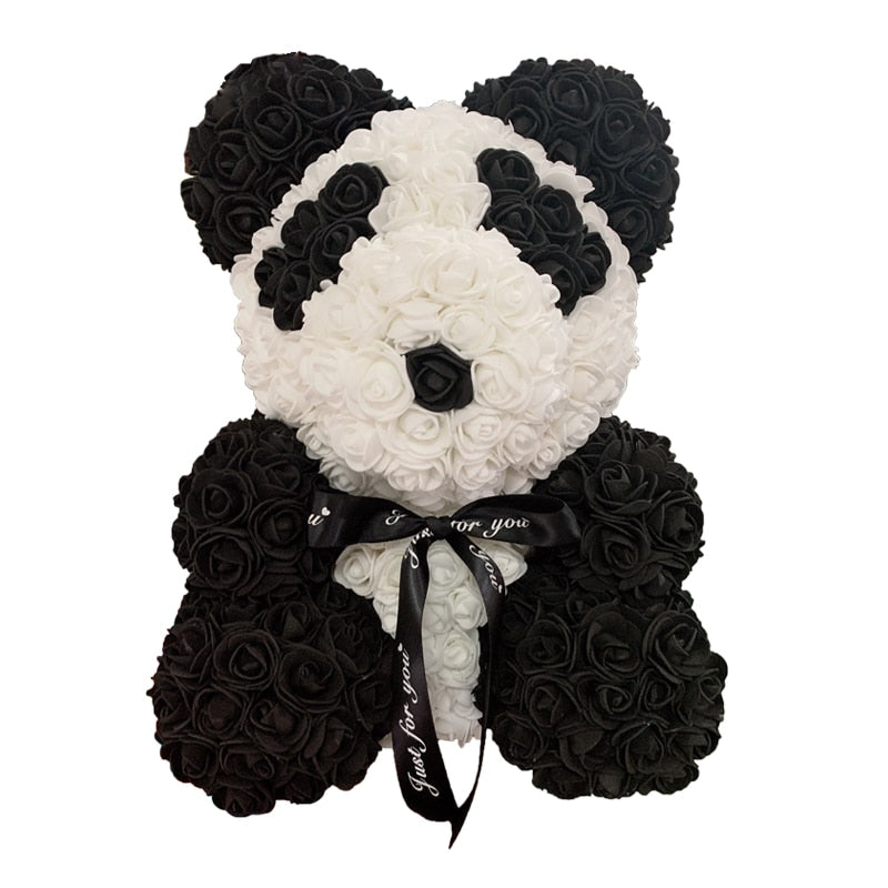 Rose Bear Heart Artificial Flower Rose Teddy Bear For Women Valentine' Gift