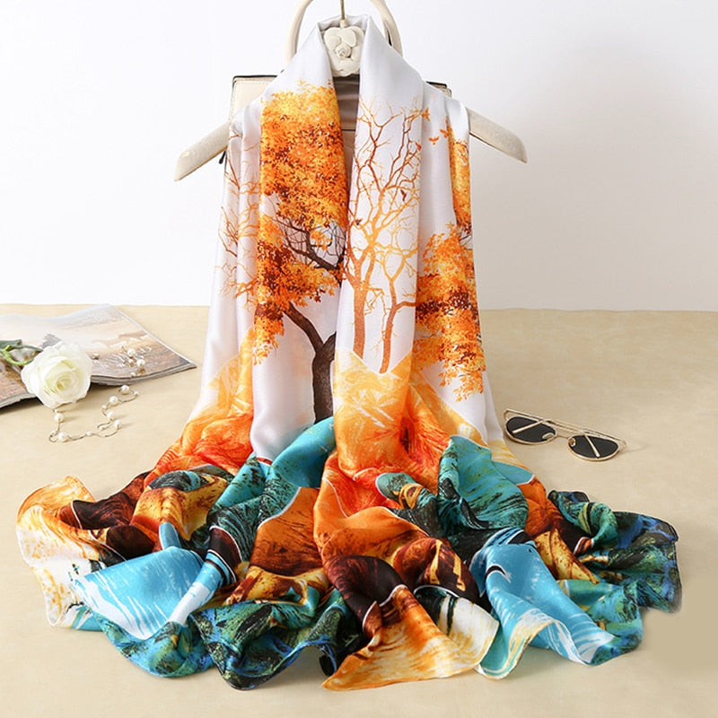 180*90cm Luxury Brand Women Scarf Summer