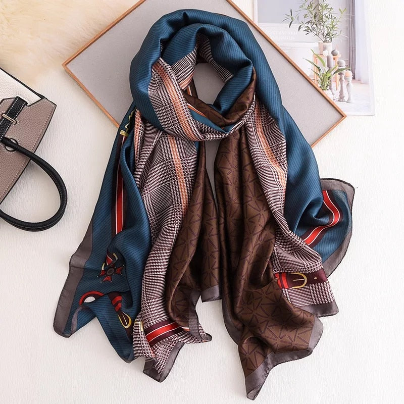 180*90cm Luxury Brand Women Scarf Summer