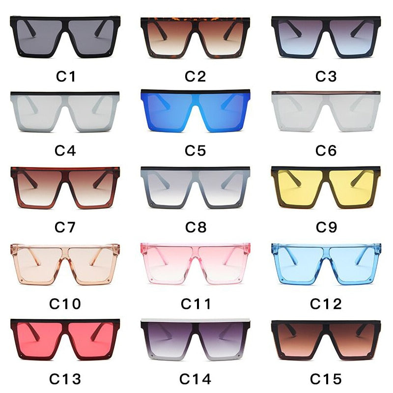 New Fashion Luxury Brand Square Sunglasses