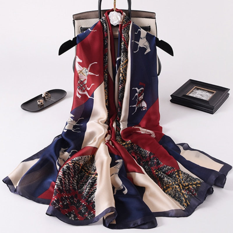 180*90cm Luxury Brand Women Scarf Summer