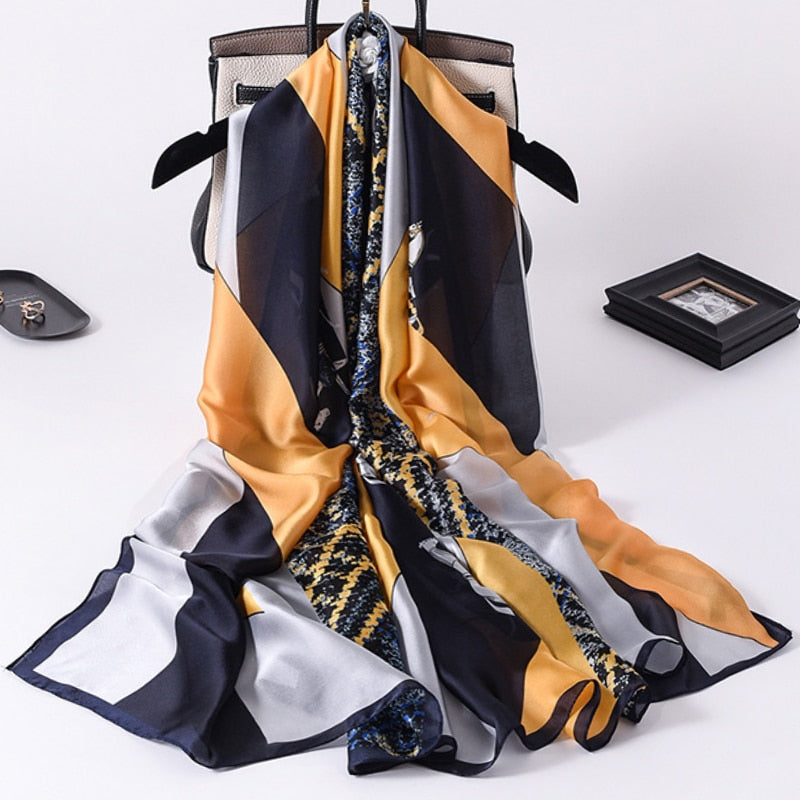 180*90cm Luxury Brand Women Scarf Summer