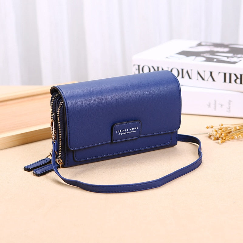 Trend Brand Female Wallet New Shoulder Bag Women Crossbady Bag Luxury Designer PU Leather Ladies Handbags Purse Mobile Phone Bag