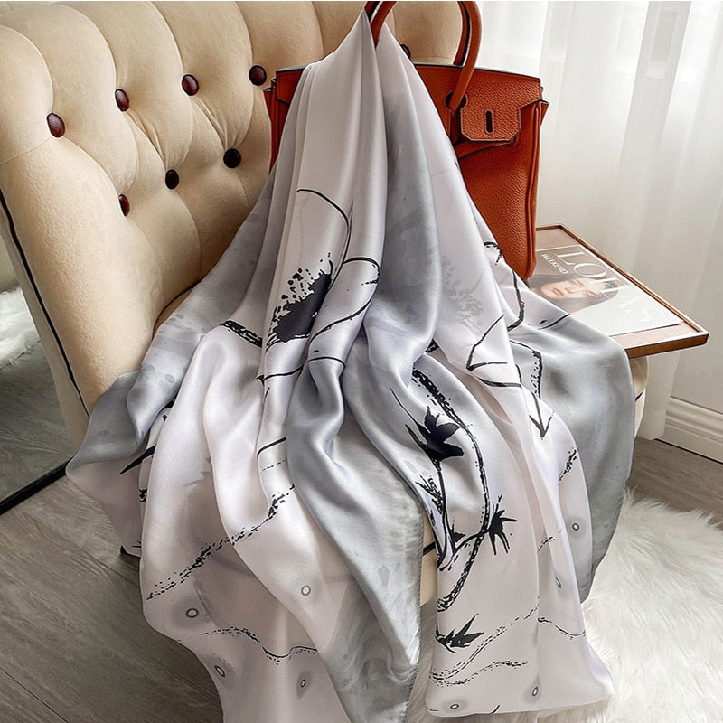 180*90cm Luxury Brand Women Scarf Summer
