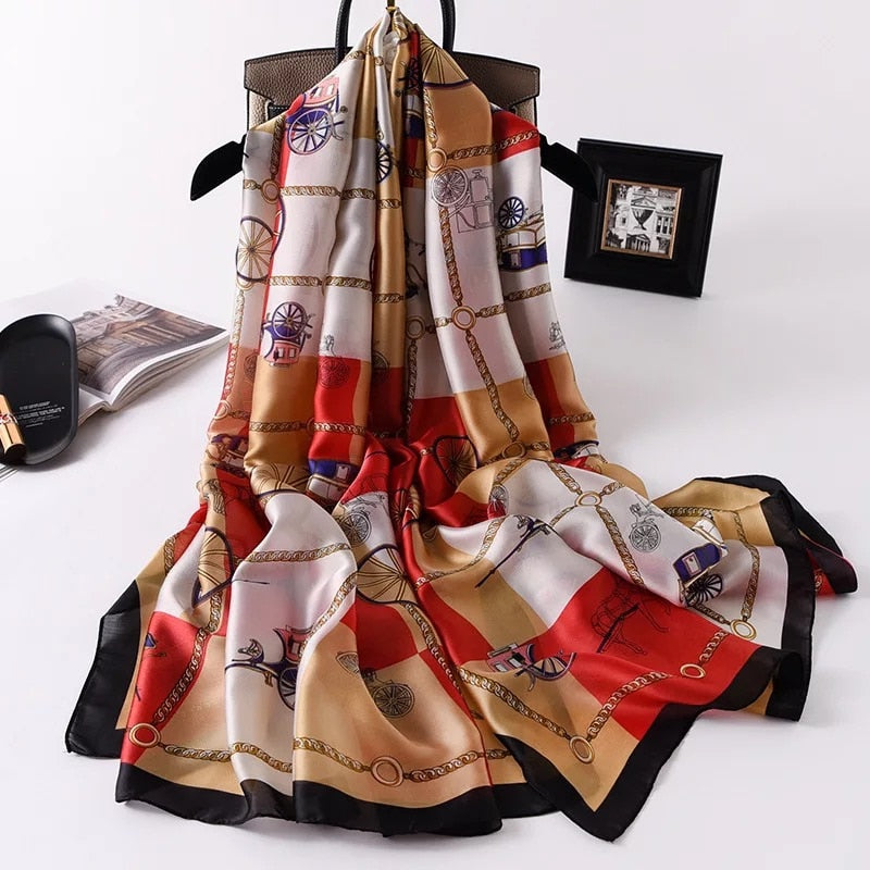 180*90cm Luxury Brand Women Scarf Summer