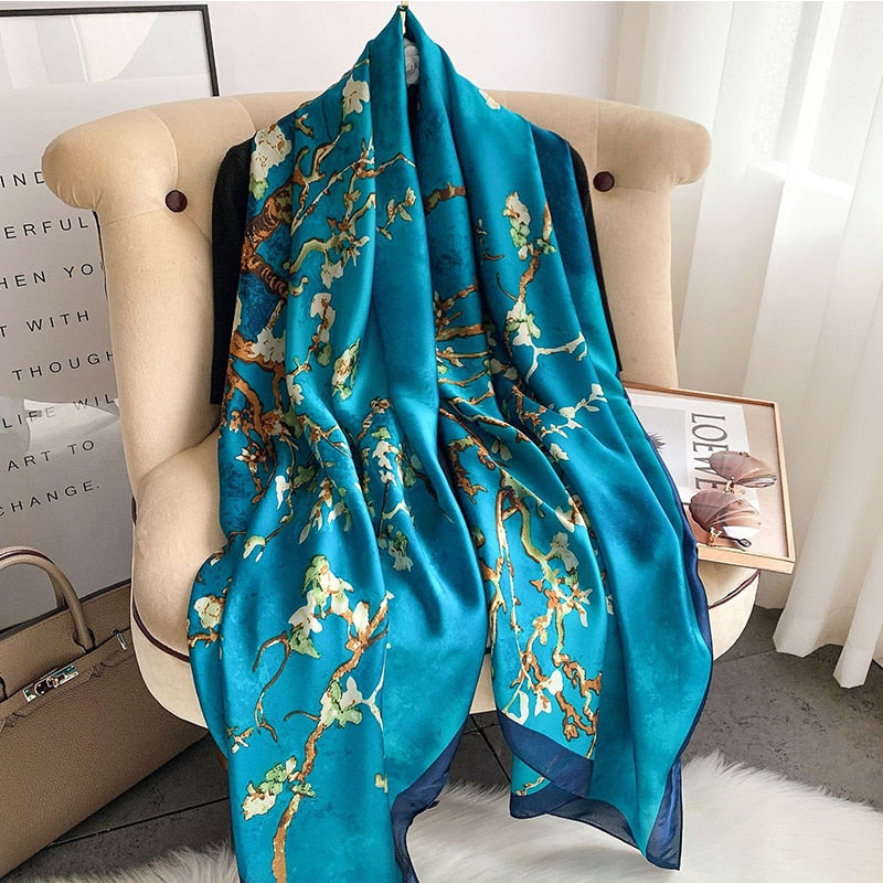 180*90cm Luxury Brand Women Scarf Summer
