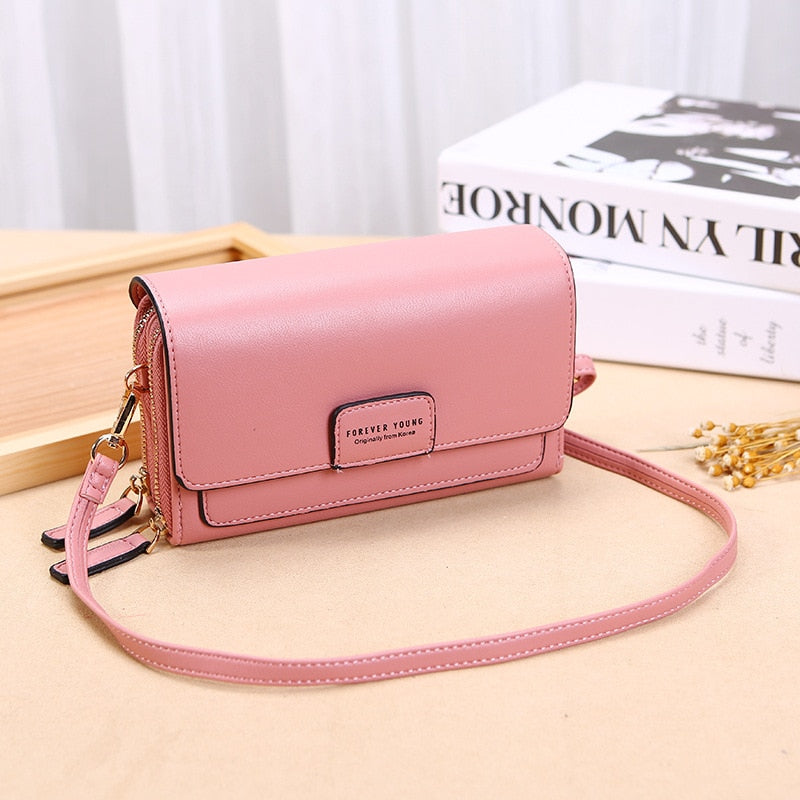 Trend Brand Female Wallet New Shoulder Bag Women Crossbady Bag Luxury Designer PU Leather Ladies Handbags Purse Mobile Phone Bag