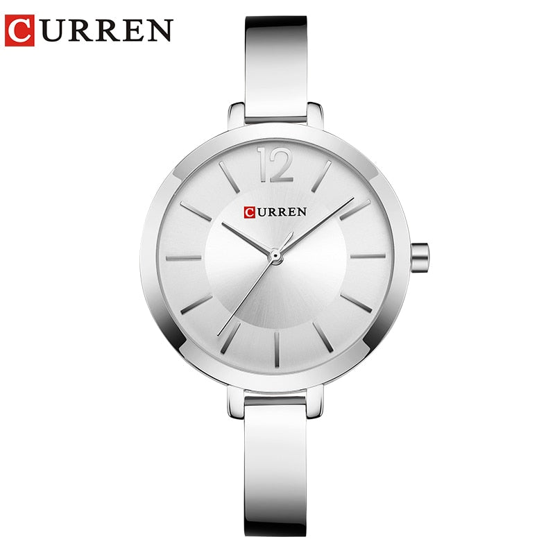CURREN Fashion Gold Women Watches Stainless