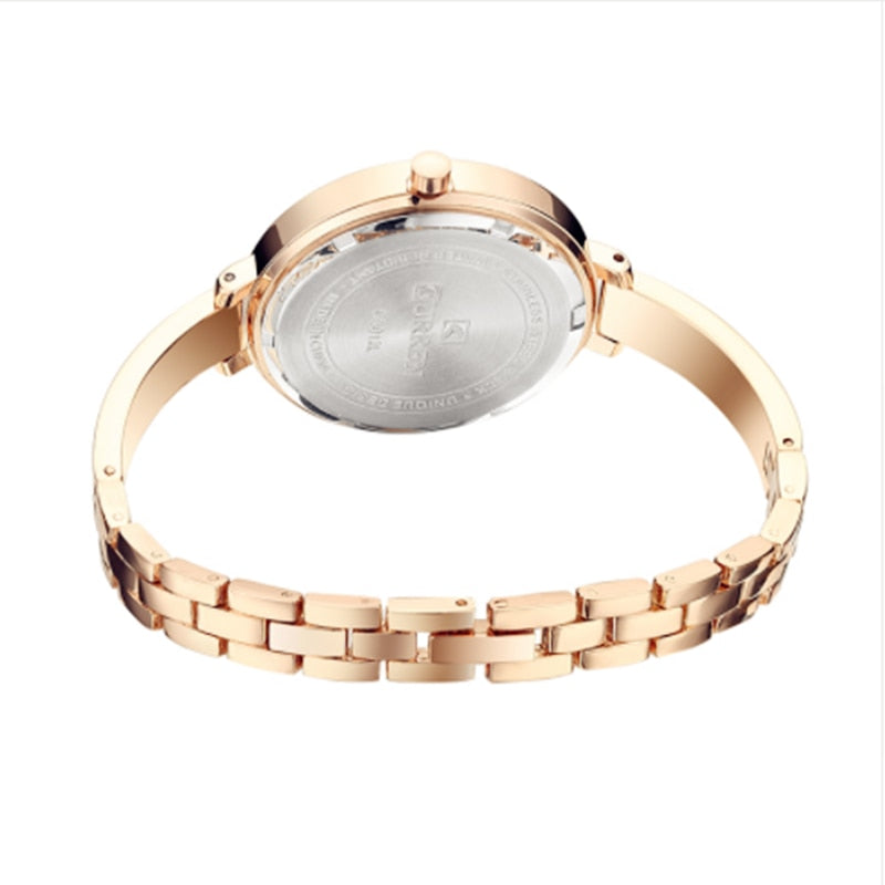 CURREN Fashion Gold Women Watches Stainless