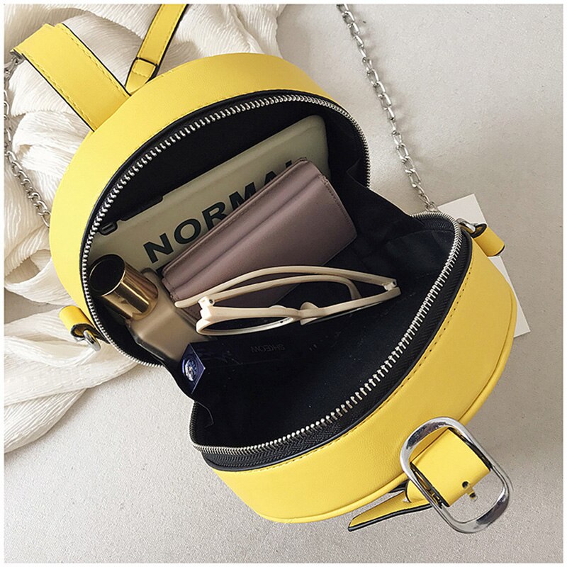 Crossbody Messenger Bags Ladies Round Bolsa