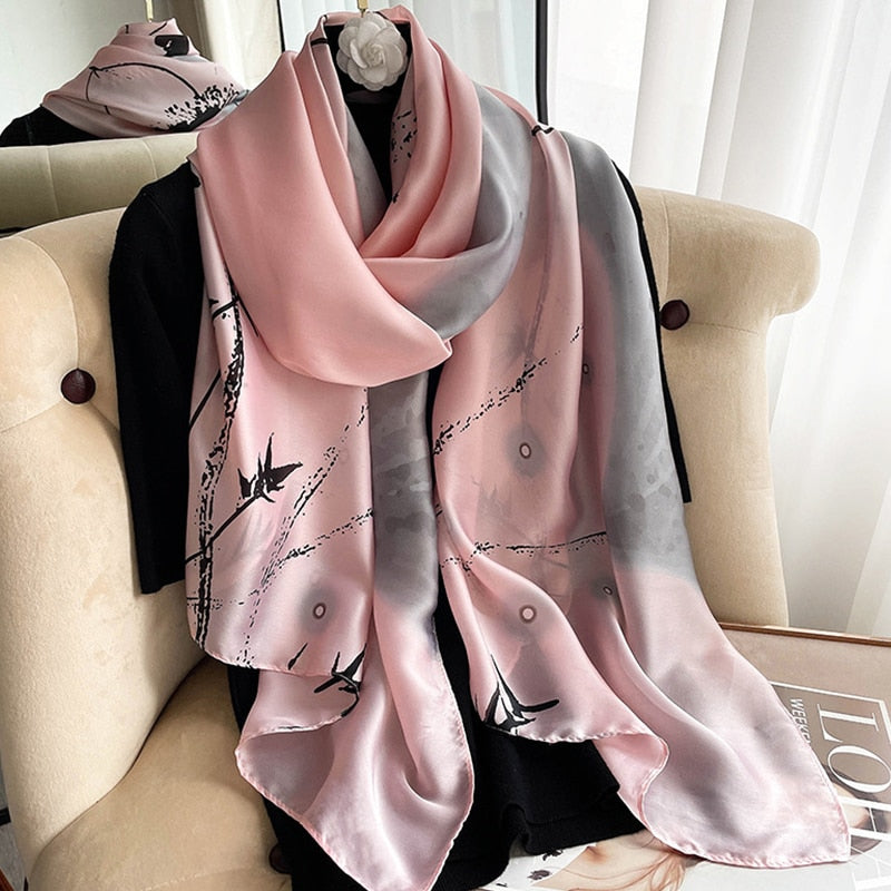 180*90cm Luxury Brand Women Scarf Summer