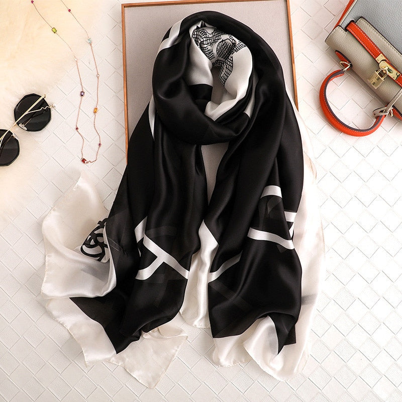 180*90cm Luxury Brand Women Scarf Summer