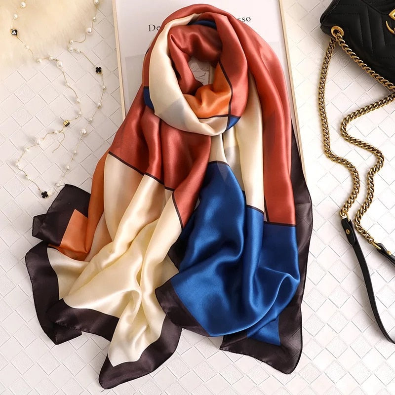 180*90cm Luxury Brand Women Scarf Summer