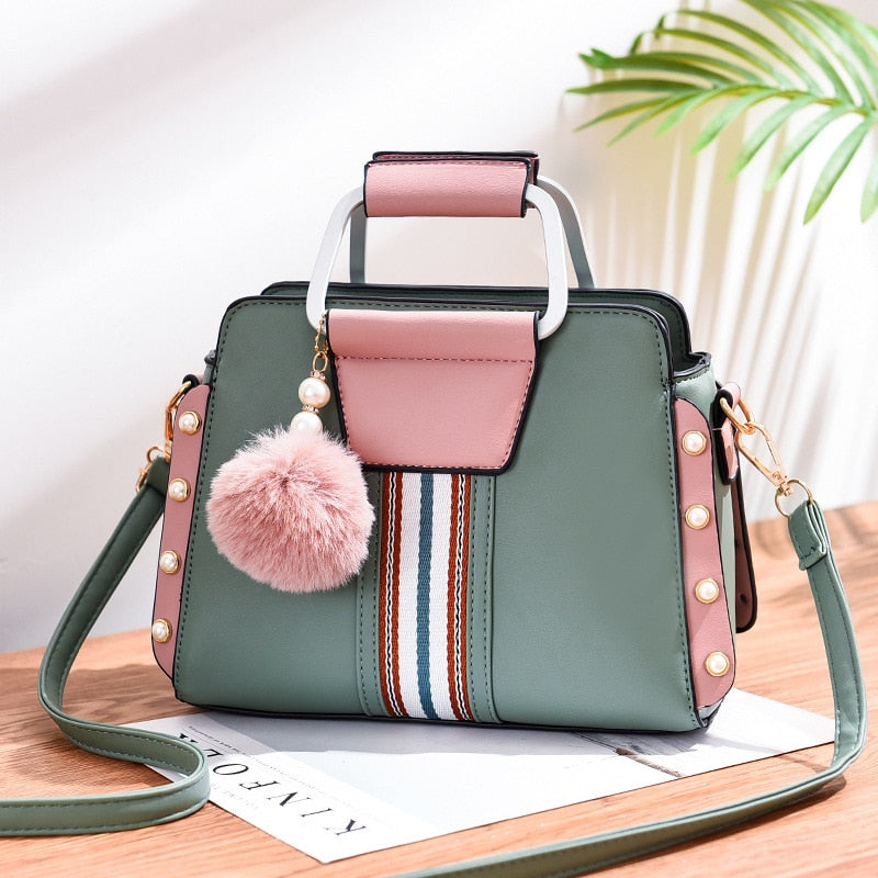Student Hairball Bags For Women Pu Totes Bags 2020