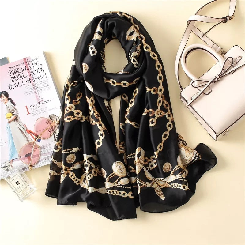 180*90cm Luxury Brand Women Scarf Summer
