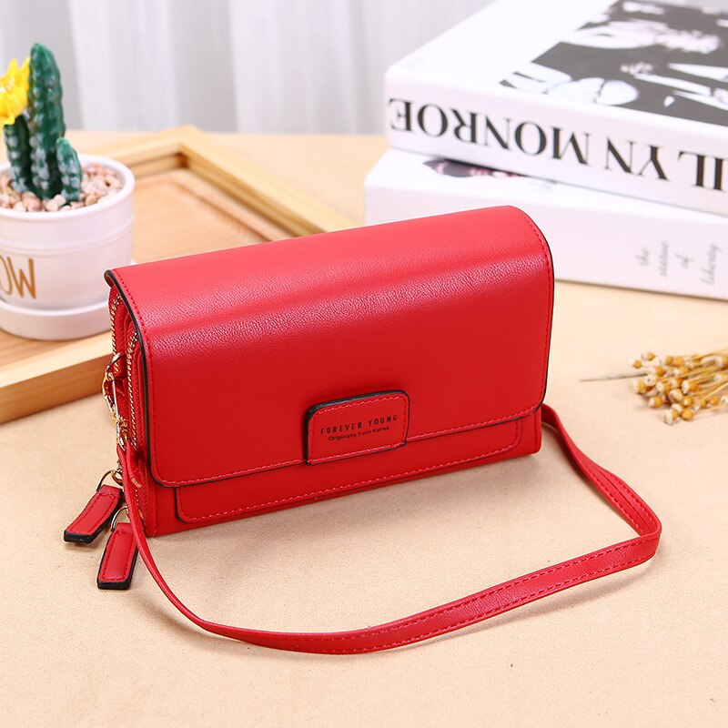Trend Brand Female Wallet New Shoulder Bag Women Crossbady Bag Luxury Designer PU Leather Ladies Handbags Purse Mobile Phone Bag