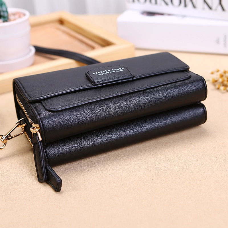 Trend Brand Female Wallet New Shoulder Bag Women Crossbady Bag Luxury Designer PU Leather Ladies Handbags Purse Mobile Phone Bag