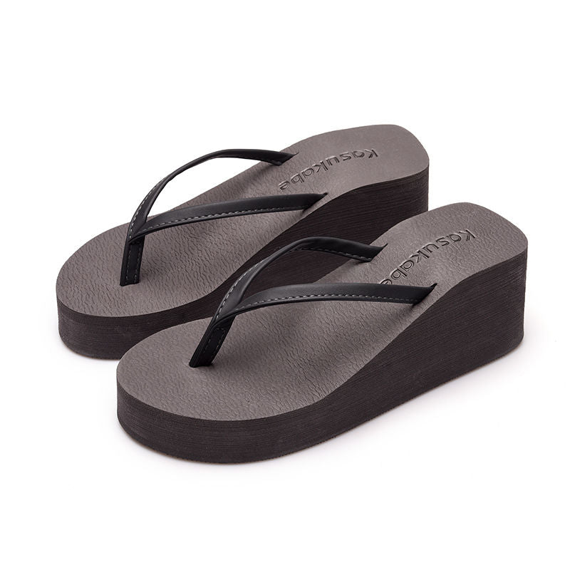 Flip Flops High-heeled Sandals Trends Beach