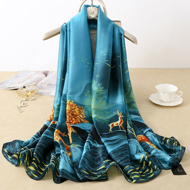 180*90cm Luxury Brand Women Scarf Summer