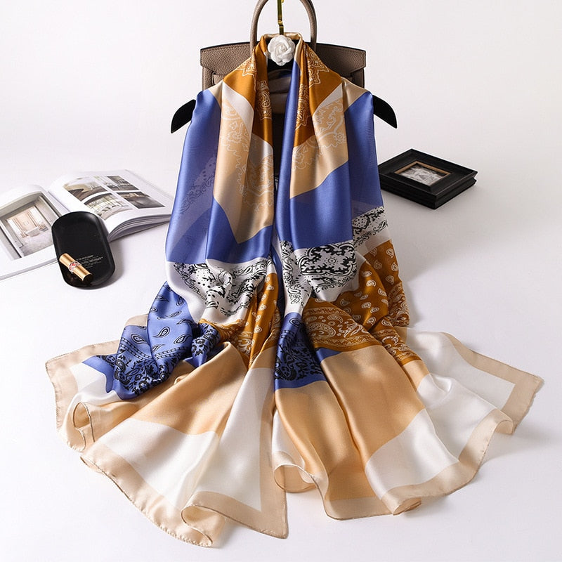 180*90cm Luxury Brand Women Scarf Summer