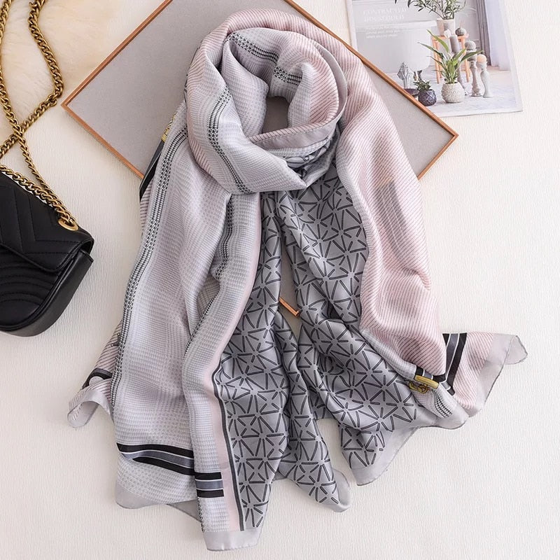 180*90cm Luxury Brand Women Scarf Summer