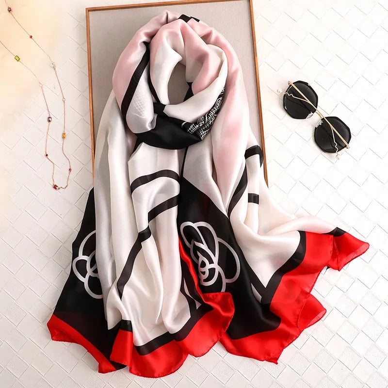 180*90cm Luxury Brand Women Scarf Summer