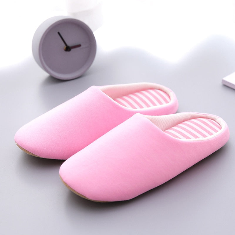 Women Slippers House Soft Home Cotton Slipper