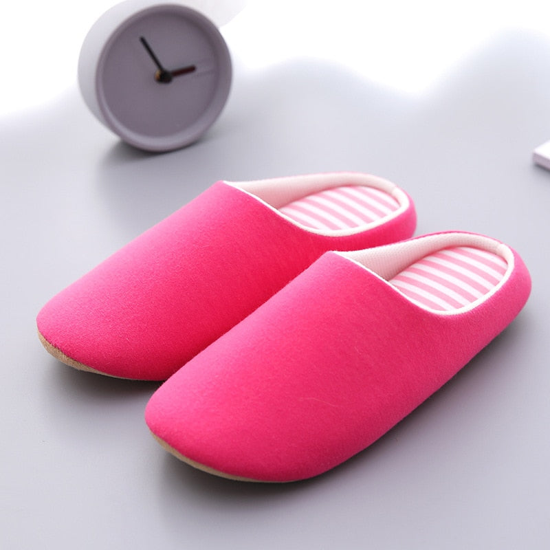 Women Slippers House Soft Home Cotton Slipper