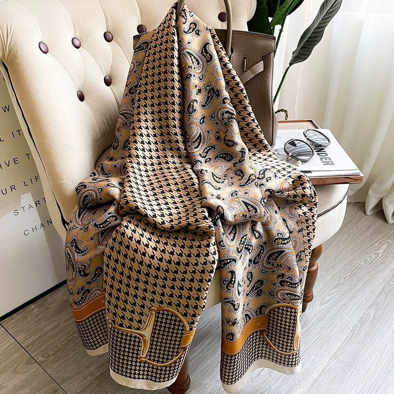 180*90cm Luxury Brand Women Scarf Summer