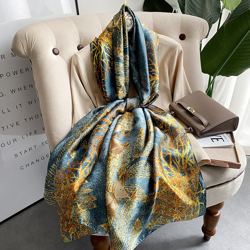 180*90cm Luxury Brand Women Scarf Summer