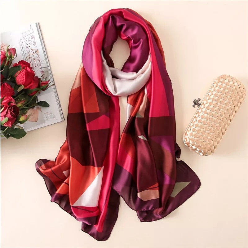 180*90cm Luxury Brand Women Scarf Summer