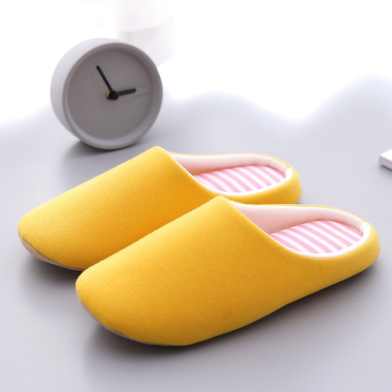 Women Slippers House Soft Home Cotton Slipper
