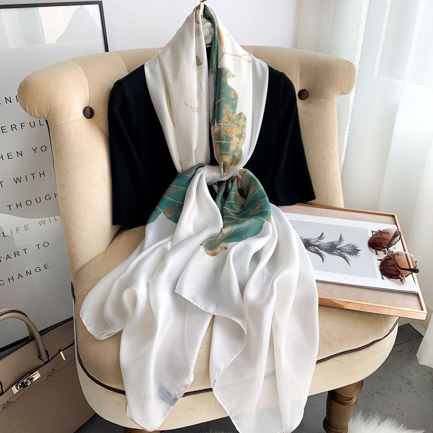 180*90cm Luxury Brand Women Scarf Summer
